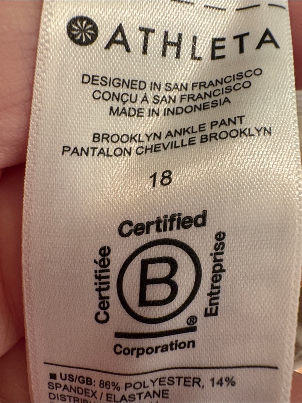Lot of TWO pairs of EUC Athleta Brooklyn Pants. - Picture 10 of 16